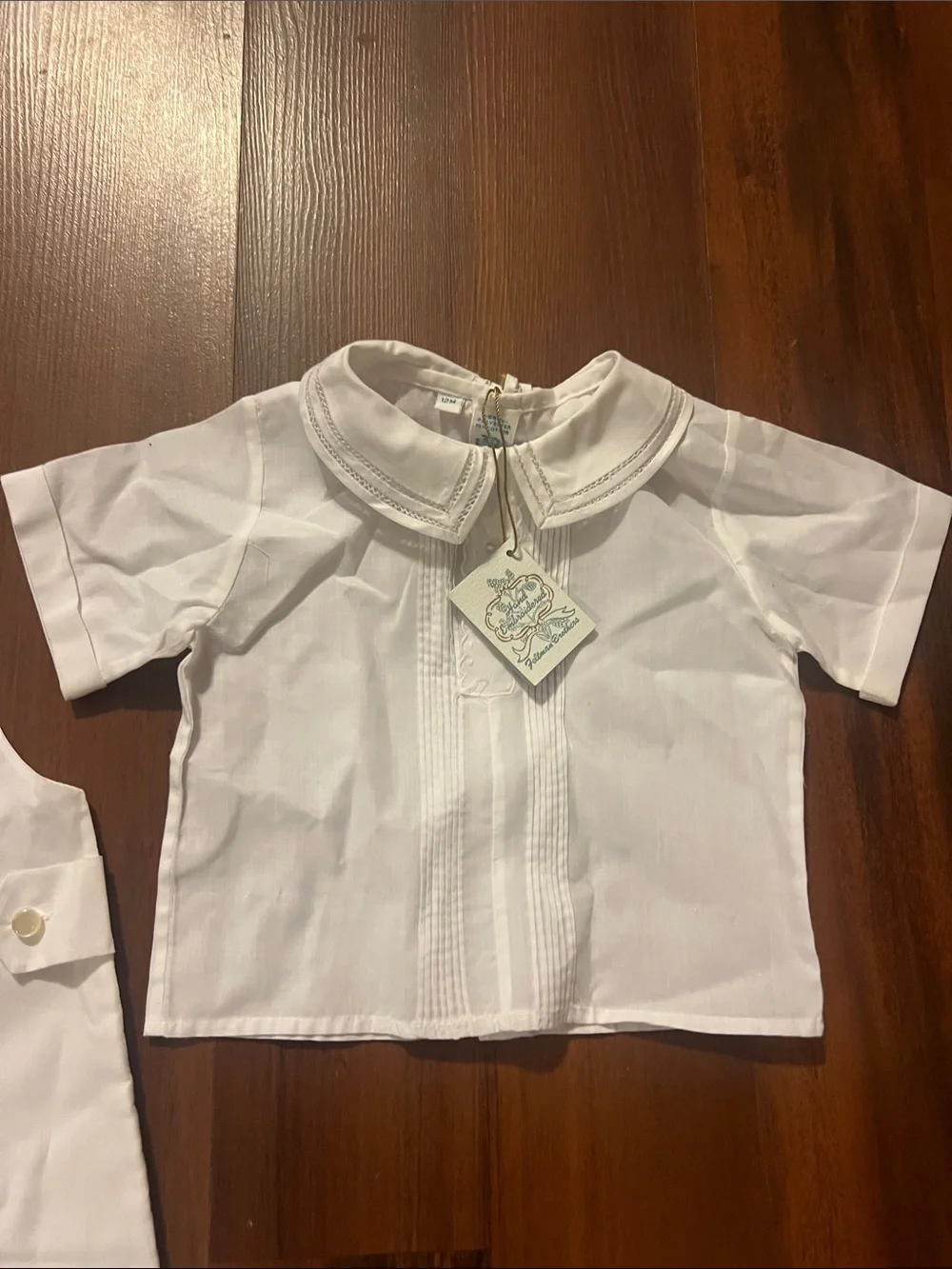 Feltman Brothers Hand Embroidered Christening Short Set Size 12 Months